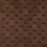 фото Черепица гибкая Tegola Топ-Шингл Смальто коричневый
